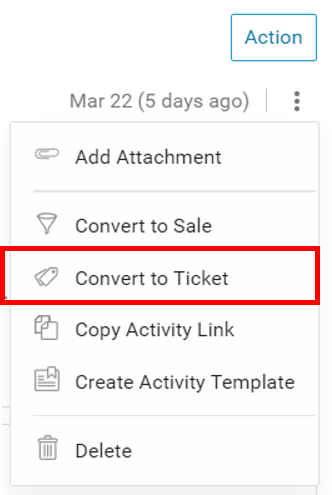 Convert to Ticket email