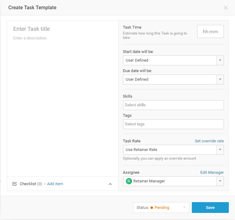 Create Task Template 2