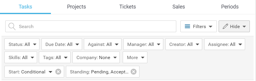 Hide Team Schedule