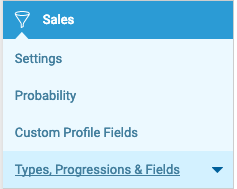 Sales Types progress