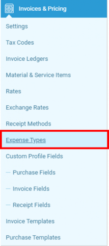 Expense Types 456