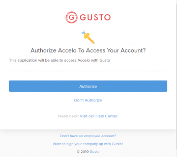 gusto authorize