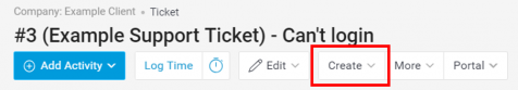 Create Button Ticket