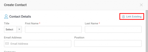 Link Existing contact 3