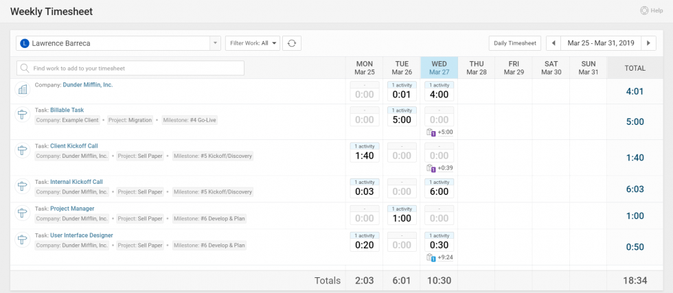 Weekly Timesheet 4