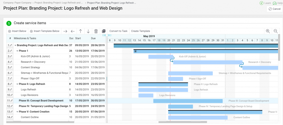 New Gantt Chart 12345