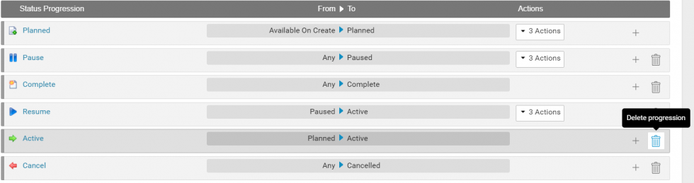 Delete Progression