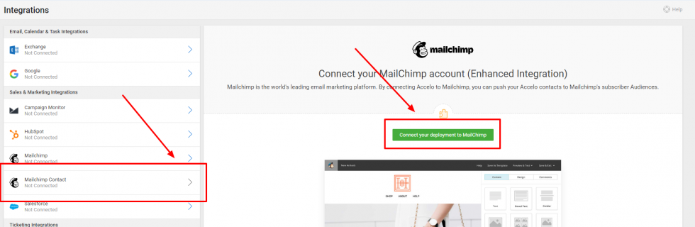 mailchimp disconnected