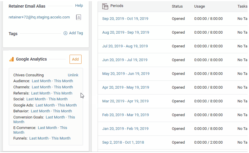 ga month links