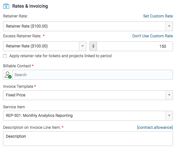 rates invoicing 2